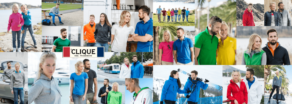 Clique heeft alles op het gebied van promotiekleding. van T-shirts tot vesten en softshell jassen