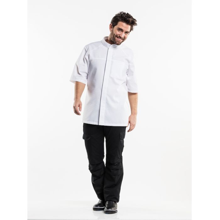 Chaud Devant Chef Jacket Salerno SFX White Short Sleeve