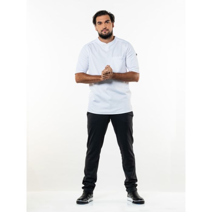 Chaud Devant Chef Jacket T-shirt Valente UFX White