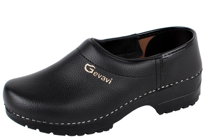 Gevavi – Jens gesloten schoenklomp PU zwart