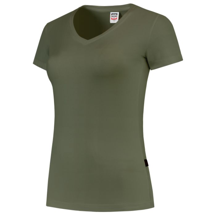 Tricorp T-Shirt V Hals Fitted Dames 101008 - Army