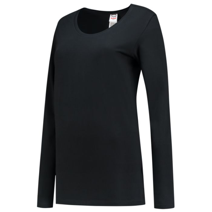 Tricorp T-Shirt Lange Mouw Dames 101010 - Black