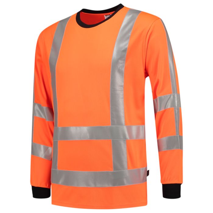 Tricorp T-Shirt RWS Birdseye Lange Mouw 103002 - Fluor Orange