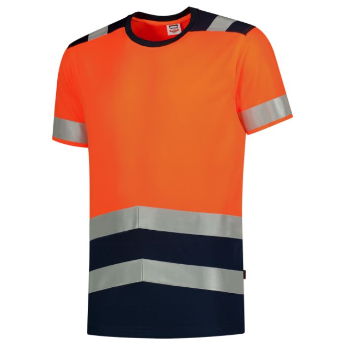 Tricorp T-shirt High Vis Bicolor 103006 - Fluor Orange-Ink