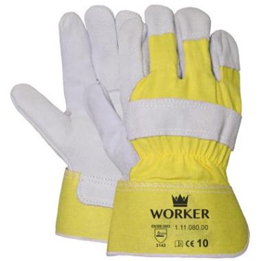 A-kwaliteit splitlederen handschoen, zware kwaliteit - standaard