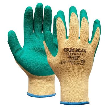 OXXA® M-Grip 11-540 handschoen - groen/geel