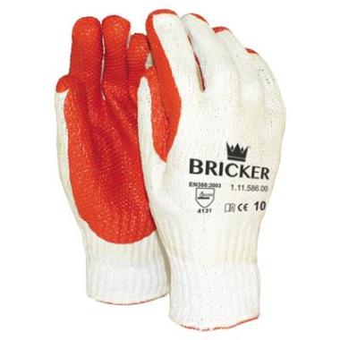 Bricker stratenmakershandschoen - rood/wit