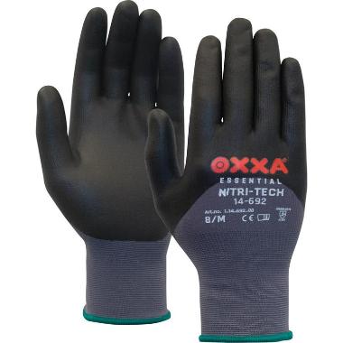 OXXA® Nitri-Tech 14-692 handschoen - zwart/grijs