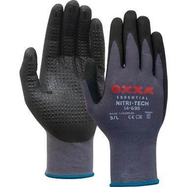OXXA® Nitri-Tech 14-695 handschoen - zwart/grijs