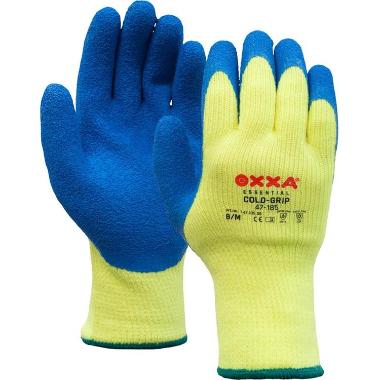 OXXA® Cold-Grip 47-185 handschoen - fluo geel/blauw
