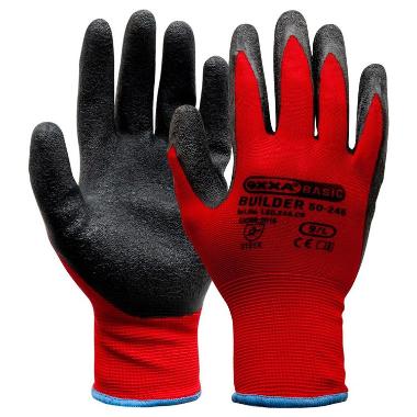 OXXA® Builder 50-246 handschoen - zwart/rood