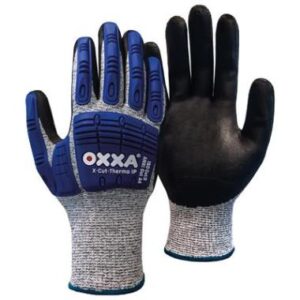 OXXA® X-Cut-Thermo IP 51-805 handschoen - zwart/blauw/grijs