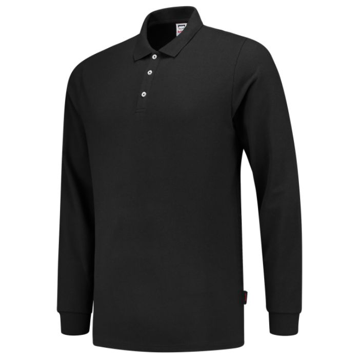 Tricorp Poloshirt Fitted 210 Gram Lange Mouw 201017 - Black