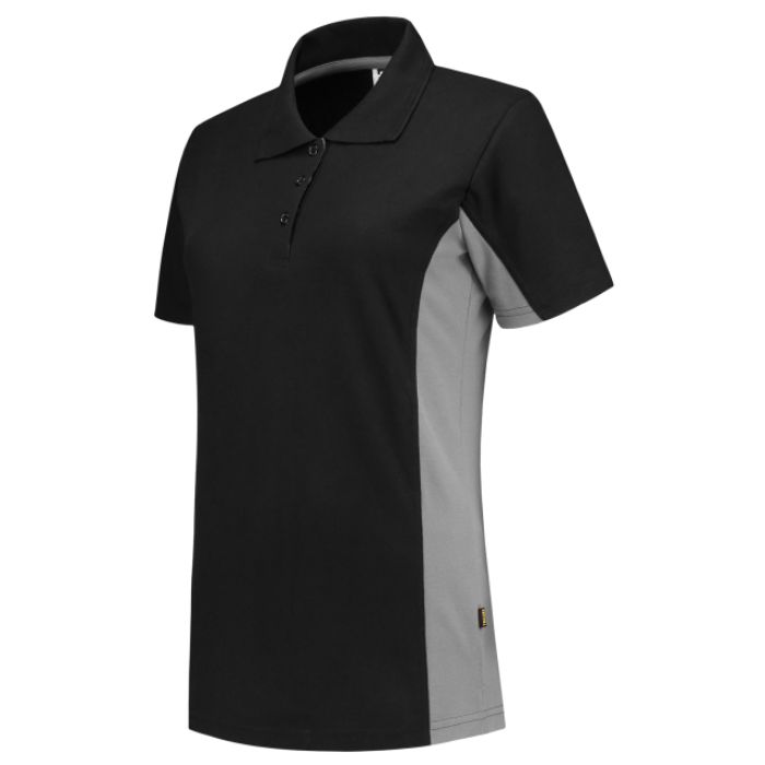 Tricorp Poloshirt Bicolor Dames 202003 - Black-Grey