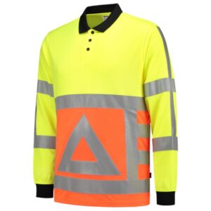 Tricorp Poloshirt Verkeersregelaar Lange Mouw 203002 - Fluor Orange-Yellow