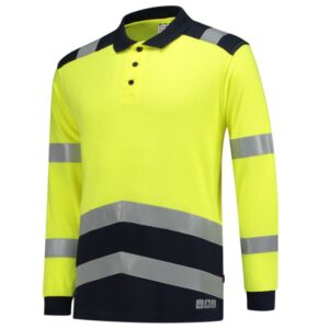 Tricorp Poloshirt Multinorm Bicolor 203003 - Fluor Yellow-Ink