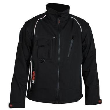 M-Wear 6101 softshell jas - zwart