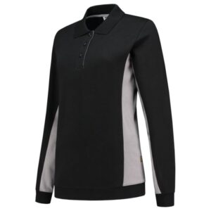 Tricorp Polosweater Bicolor Dames 302002 - Black-Grey