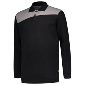 Tricorp Polosweater Bicolor Naden 302004 - Black-Grey
