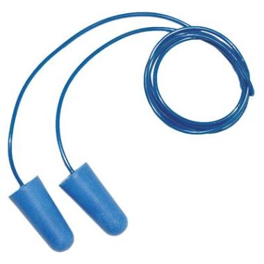 M-Safe 8010-D detectable oordop met koordje - blauw
