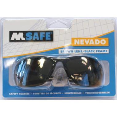 M-Safe Nevado veiligheidsbril in blisterverpakking - zwart