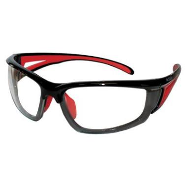 M-Safe Ampato veiligheidsbril - zwart/rood
