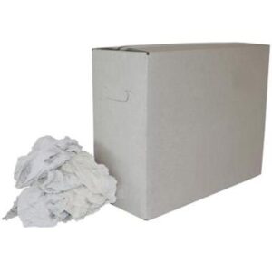 Witte tricot poetslappen HK Ã  9 kg - wit