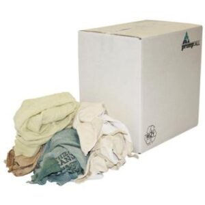 Bonte tricot poetslappen à5 kg - wit