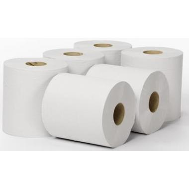 Papierrol midirol 1-laags recycled - wit