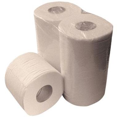 2-laags toiletpapier, 400 vel, 10x4 rollen, recycled - wit