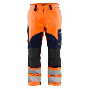 Blåkläder Multinorm inherent werkbroek 15881513 - High Vis Oranje/Marineblauw