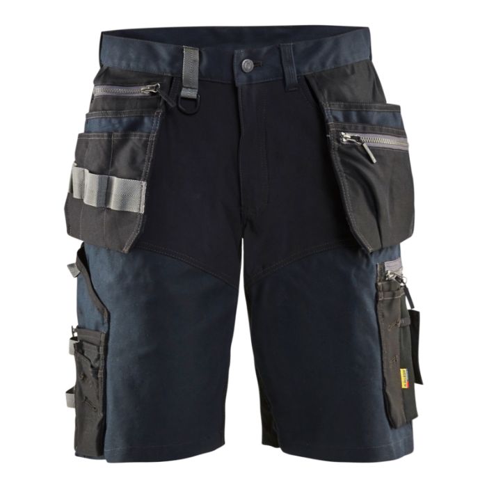 Blåkläder Short met stretch en spijkerzakken 15981343 - Donker marineblauw/Zwart
