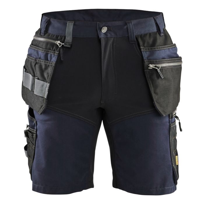 Blåkläder Short met stretch 15981860 - Donker marineblauw/Zwart