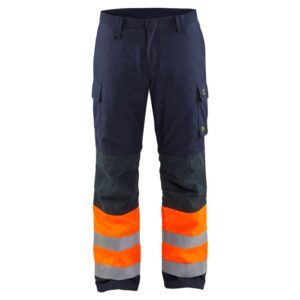Blåkläder Multinorm winterwerkbroek 18691513 - Marineblauw/Oranje