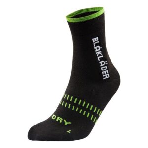 Blåkläder DRY Sokken 2-pack 21901093 - Zwart/Neongroen
