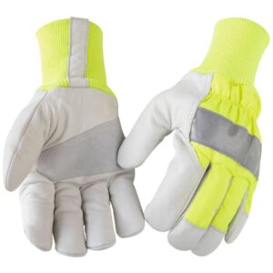Blåkläder Werkhandschoen gevoerd 22403930 - High Vis Geel/Grijs
