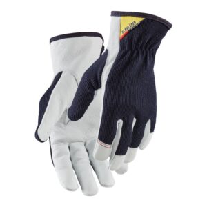 Blåkläder Werkhandschoen leer 28011458 - Donkerblauw/Wit