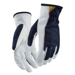 Blåkläder Lederen handschoen 28031458 - Donkerblauw/Wit