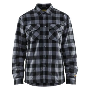 Blåkläder Overhemd flanel, gevoerd 32251131 - Donkergrijs/Zwart