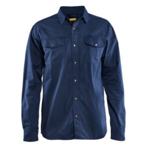 Blåkläder Overhemd Twill 32971135 - Marineblauw