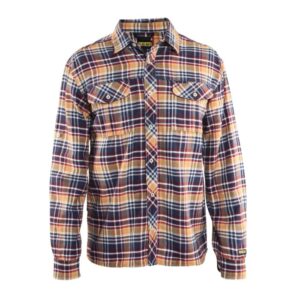 Blåkläder Overhemd Flanel 32991137 - Marineblauw/Oranje