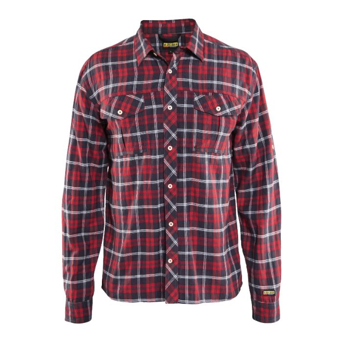 Blåkläder Overhemd 32991138 - Rood/Marineblauw