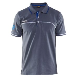 Blåkläder Branded Poloshirt 33271050 - Grijs/Korenblauw