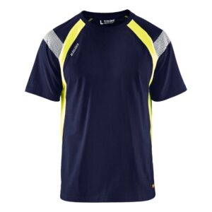Blåkläder T-shirt Visible 33321030 - Marine/High Vis Geel