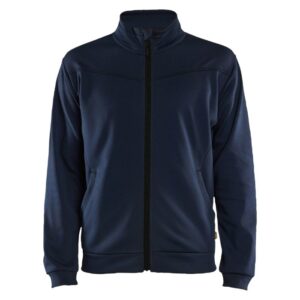Blåkläder Service sweatshirt met rits 33622526 - Donker marineblauw/Zwart