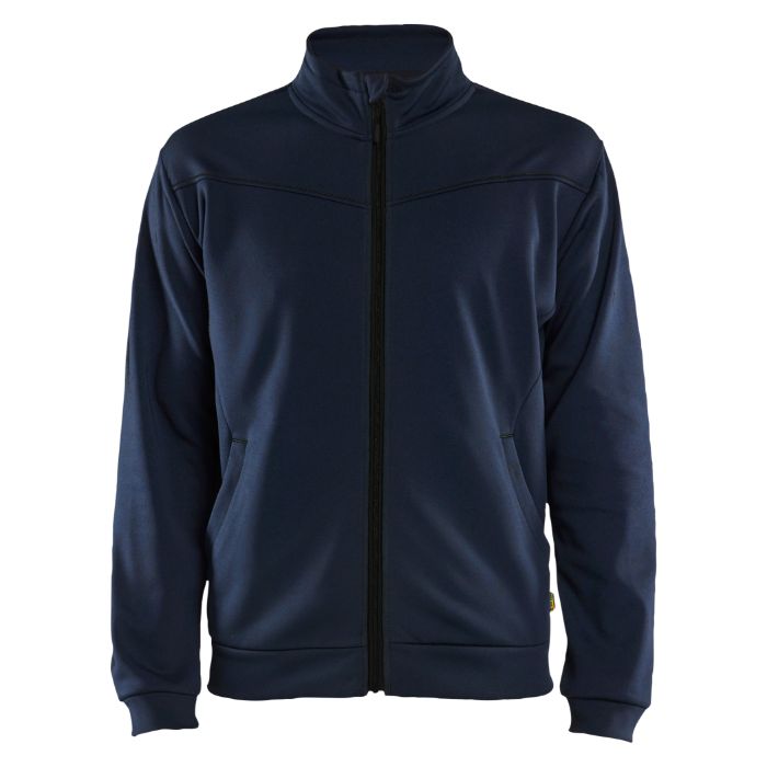 Blåkläder Service sweatshirt met rits 33622526 - Donker marineblauw/Zwart