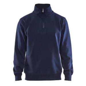 Blåkläder Sweatshirt Jersey 1/2 rits 33651048 - Marineblauw