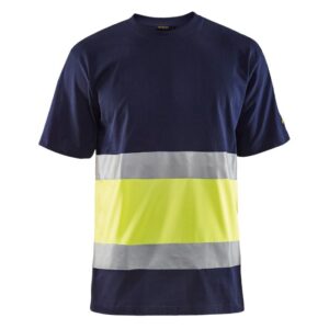 Blåkläder T-shirt High Vis 33871030 - Marine/High Vis Geel