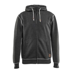 Blåkläder Hooded sweatshirt met rits 33981157 - Zwart Mêlee