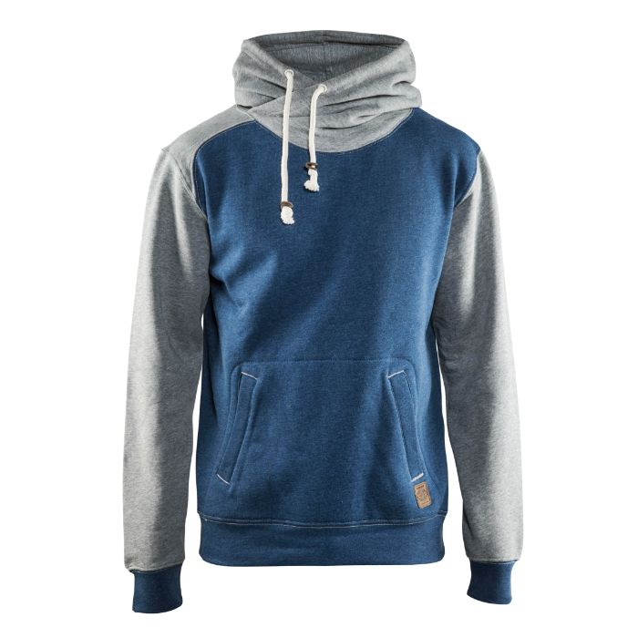 Blåkläder Hooded sweatshirt 33991157 - Blauw melange/Grijs